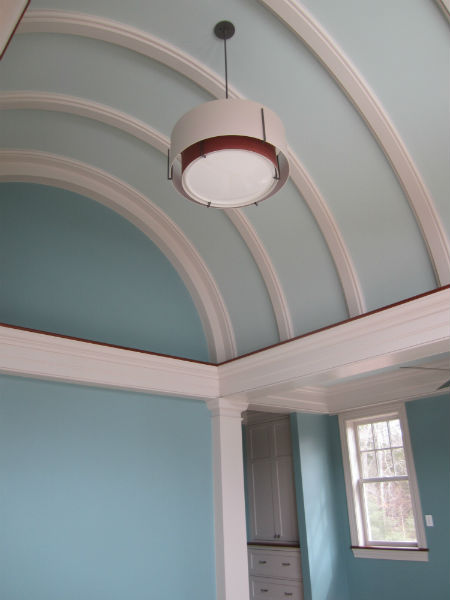 The Master Bedroom's barrel vaulted ceiling. Source: TMS Architects 