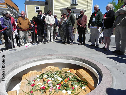 Opening ceremonies of the Portsmouth African Burying Ground Memorial Park in May 2015. Source: J. Dennis Robinson